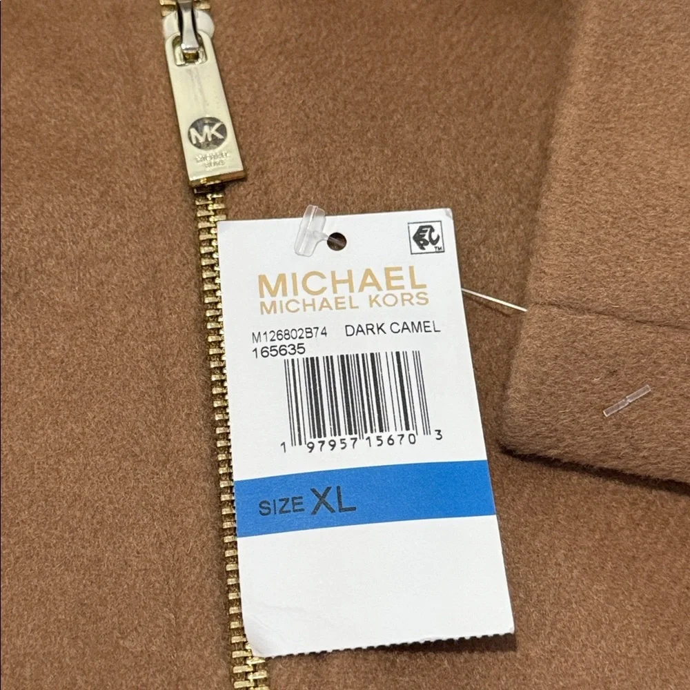 🎉HP🎉MK Full Zip Wool Blend Coat. Ladies XL - Picture 7 of 14